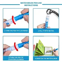 Reusable Magic Water Quick Dry Book Learning Toy Doodle and Scribble with Magic Doodle Pen for Painting Fun Drawing Pad Toy for Boys and Girls - (Random Designs As Per Stock)-thumb1