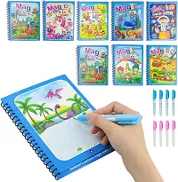 Reusable Magic Water Quick Dry Book Learning Toy Doodle and Scribble with Magic Doodle Pen for Painting Fun Drawing Pad Toy for Boys and Girls - (Random Designs As Per Stock)-thumb3