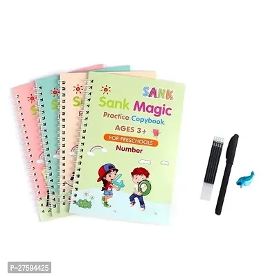 AIRBLINK  Magic Practice Copybook For Kids Reusable Magical Copybook Kids Tracing Book For Handwriting Magical Letter Writing Book Set Early Education Workbook For Children,children's Gifts-thumb0