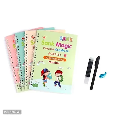 AIRBLINK  Magic Practice Copybook For Kids Reusable Magical Copybook Kids Tracing Book For Handwriting Magical Letter Writing Book Set Early Education Workbook For Children,children's Gifts-thumb3