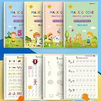 AIRBLINK  Magic Practice Copybook For Kids Reusable Magical Copybook Kids Tracing Book For Handwriting Magical Letter Writing Book Set Early Education Workbook For Children ,children's Gifts-thumb1