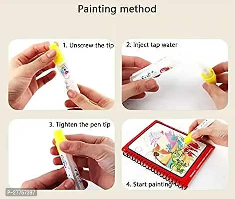 AIRBLINK   Reusable Magic Water | Quick Dry Book Water Coloring Book Doodle with Magic Pen | Self-Drying with Easy to Hold Water Pen I Educational Toy for Kids  waterbook For Children,children's Gifts-thumb4