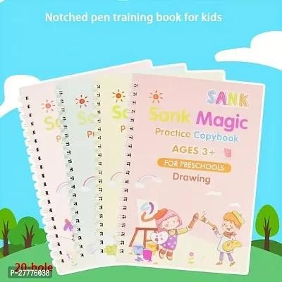 AIRBLINK  Magic Practice Copybook For Kids Reusable Magical Copybook Kids Tracing Book For Handwriting Magical Letter Writing Book Set Early Education Workbook For Children,children's Gifts-thumb0