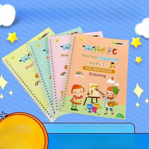MAgic Practice Copybook for Kids Reusable Magical Copybook Kids Tracing Book for Handwriting Magical Letter Writing Book Set Early Education Workbook for Children,children's Gifts