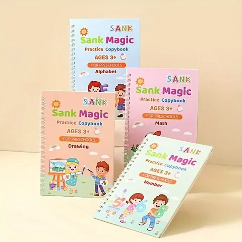 Magic Practice Copybook for Kids Reusable Magical Copybook Kids Tracing Book for Handwriting Magical Letter Writing Book Set Early Education Workbook for Children,children's Gifts