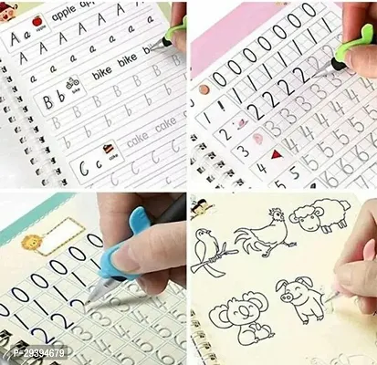 Magic Practice Copybook for Kids Reusable Magical Copybook Kids Tracing Book for Handwriting Magical Letter Writing Book Set Early Education Workbook for Children,children's Gifts-thumb2