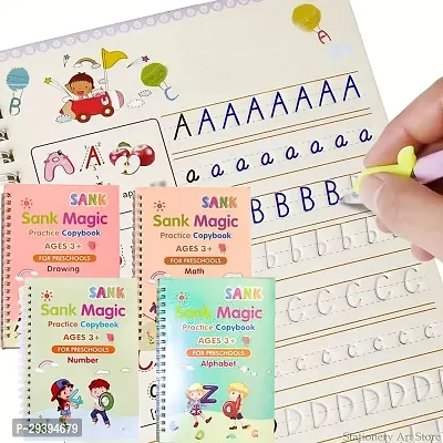Magic Practice Copybook for Kids Reusable Magical Copybook Kids Tracing Book for Handwriting Magical Letter Writing Book Set Early Education Workbook for Children,children's Gifts-thumb5