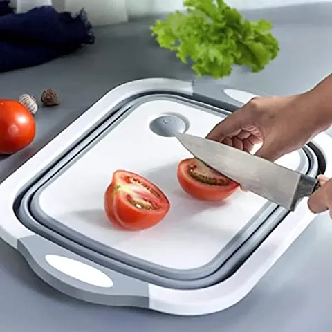 Sajani Cutting Chopping Board/Washing Bowl,Fruit Vegetable Basket (Multipurpose)(Random Color) (3 in 1 Chopping Board)