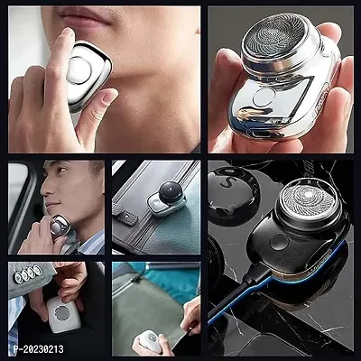 Mini Shave Portable Electric Shaver 2023 New Upgrade Mini Electric Razor Shavers For Men Rechargeable Shaver Easy One Button Use Suitable For Home Car Travel Hair Removal Trimmers-thumb2