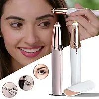 Flawless Eyebrow Trimmer for women. Pianless,Touch sensitive,18K Gold Platted Battery operated Eyebrow Hair Remover For women-thumb1