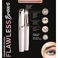 Flawless Eyebrow Trimmer for women. Pianless,Touch sensitive,18K Gold Platted Battery operated Eyebrow Hair Remover For women-thumb4