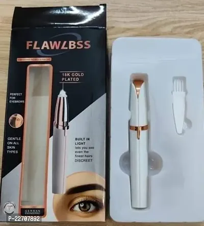 Flawless Eyebrow Trimmer for women. Pianless,Touch sensitive,18K Gold Platted Battery operated Eyebrow Hair Remover For women-thumb4