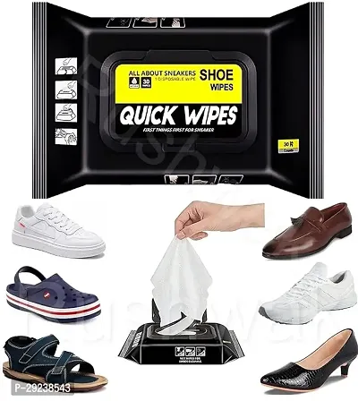 Shoe Wipes Sneaker Wipes (1 Pack of 80 Pcs) Instant Sneaker Cleaner Shoe Cleaning Wipes Sneaker Wipes for Shoes Quick Remove Dirt Stain Shoe Cleaner Wipes