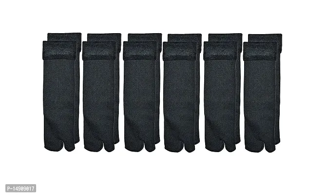Best Friends Forever Women's Premium Snow Warm Fur Cashmere Velvet Socks (Black, 2)