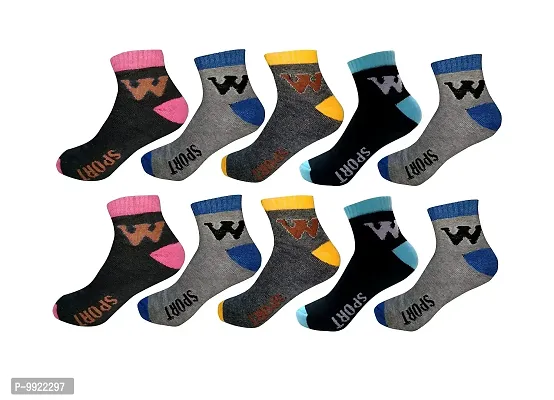 Best Friends Forever Men's and Women's Colorful Premium Cotton Cushion Ankle Socks (6)-thumb0
