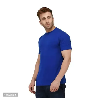 Best Friends Forever Men's Round Neck Solid/Plain 100% Pure Cotton Half Sleeves T-Shirts.-thumb4