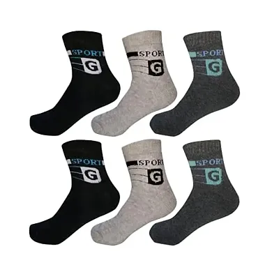 Best Friends Forever Men's and Women's Premium Cotton Cushion G Sports Ankle Socks (6)
