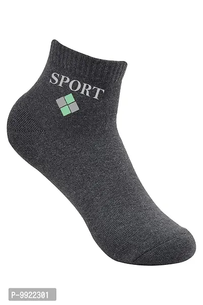 Best Friends Forever Sports Plain Cotton Ankle socks for Men's and Women's (12)-thumb2