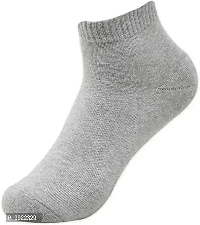 Best Friends Forever Unisex Plain Woollen Ankle socks (Free Size; Grey; 5)-thumb2