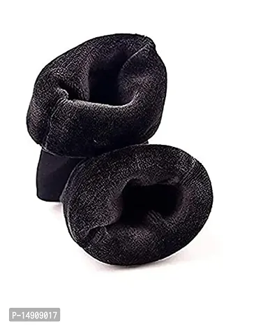 Best Friends Forever Women's Premium Snow Warm Fur Cashmere Velvet Socks (Black, 2)-thumb2