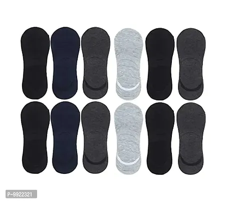 Best Friends Forever Plain Lofar No Show Cotton socks for Men's and Women's (4)-thumb0