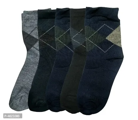 Mens Warm cotton Ankle socks Pack of 5-thumb0