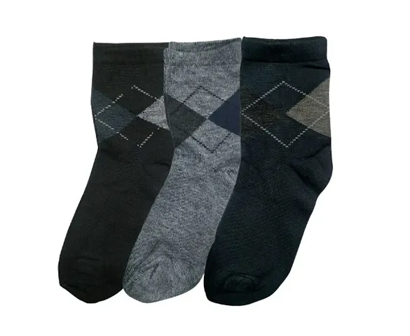 Pure Cotton Combos Of Above Ankle Socks For Men