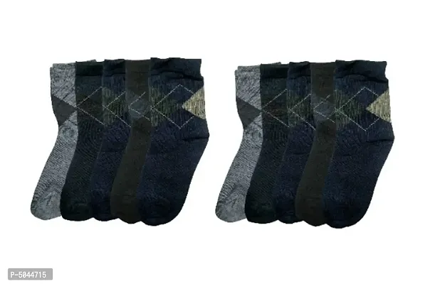 Men's Pure Cotton Above Ankle Socks Pack of 12 Pairs