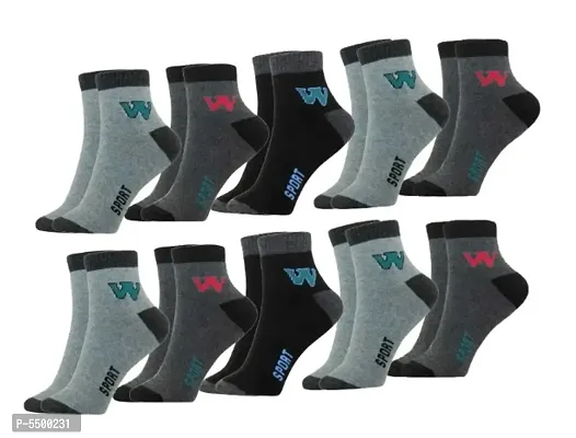Best Friends Forever Men's and Women's Premium Athletic Cotton Cushion Ankle Socks Pack of 10