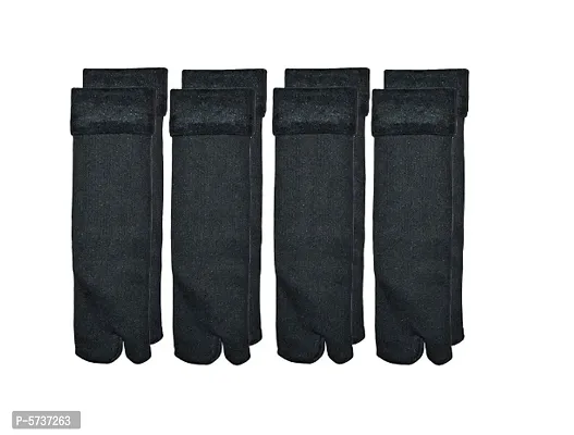 Women's Black Snow Warm socks Pack of 4