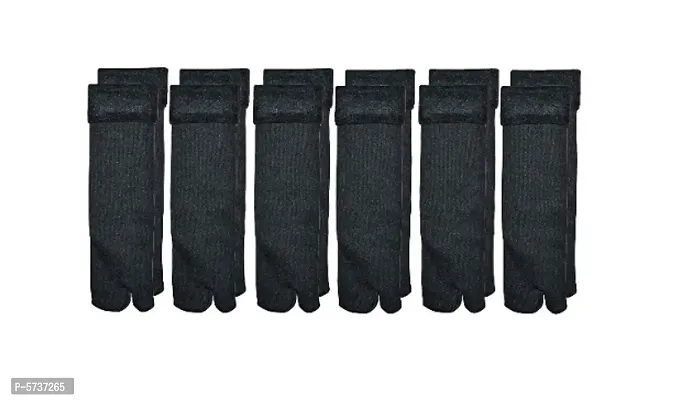 Women's Black Snow Warm socks Pack of 6-thumb0