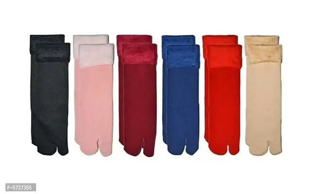 Women's Colorful Premium Snow Warm socks Pack of 6-thumb0