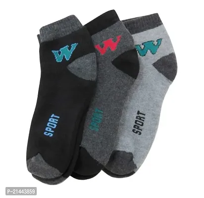 Unisex Cotton Cushion W-Sports New Multicolor Ankle Lengths Sports Socks.-thumb0