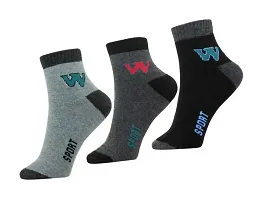 Unisex Cotton Cushion W-Sports New Multicolor Ankle Lengths Sports Socks.-thumb2