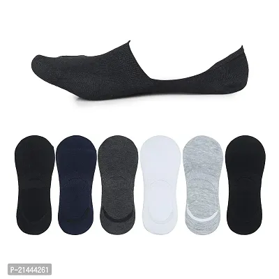 Women's Pure Cotton Loafer No-Show  Socks With Anti-Slip Grip pack of 3 Pairs. Size- 4-6-thumb3