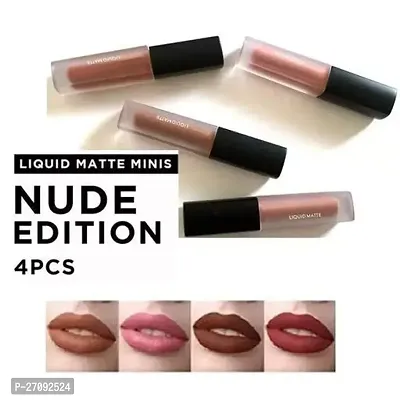 Mini Liquid Matte Lipstick Multicolor 4 Pieces-thumb0