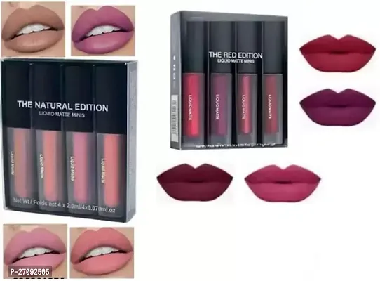 The Red Edition Liquid Matte Minis Lipstick And Beauty Liquid Combo Of 2-thumb0