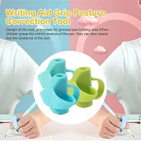 Ultra Soft Silcon Pencil Grip for Kids Handwriting for Pen Gripper Kids Pen Writing Assistant Holders pack of 4-thumb3