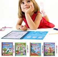 Magic Water Drawing Book Water Painting Coloring Book with Magic Pen For Kids pack of 3-thumb3