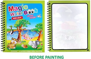 Magic Water Drawing Book Water Painting Coloring Book with Magic Pen For Kids pack of 4-thumb1