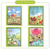 Magic Water Drawing Book Water Painting Coloring Book with Magic Pen For Kids pack of 4-thumb3