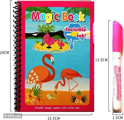 Magic Water Drawing Book Water Painting Coloring Book with Magic Pen For Kids pack of 4-thumb3