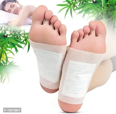 10 pcs white Foot Detox Patches Toxin Remover, Improve Sleep helps in Weight Loss  Slimming pack of 10-thumb2