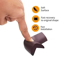 12 pcs Brown Baby safety proofing Corner  edge guard protector for furniture I Used on sharp edges of furniture, glass, wall-thumb3