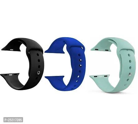 Smart Watch Strap Belt for Ultra Watch 49 mm, Series 8 / 7 45 mm, Series 6 / 5 / 4 44 mm, Series 3 / 2 / 1 42 mm, T800 Ultra, Watch 8 Ultra, i8 Pro Max, W26, T800.(black,royal blue,sky blue)