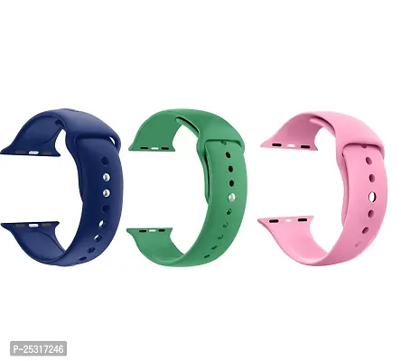 Smart Watch Strap Belt for Ultra Watch 49 mm, Series 8 / 7 45 mm, Series 6 / 5 / 4 44 mm, Series 3 / 2 / 1 42 mm, T800 Ultra, Watch 8 Ultra, i8 Pro Max, W26, T800.(blue light green pink)