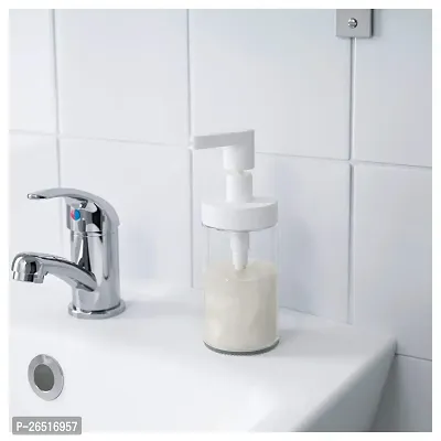 SHREYANSH SMART CARE TACKAN Soap Dispenser, White (Glass) 903.223.03, 8 oz, Glass-thumb2