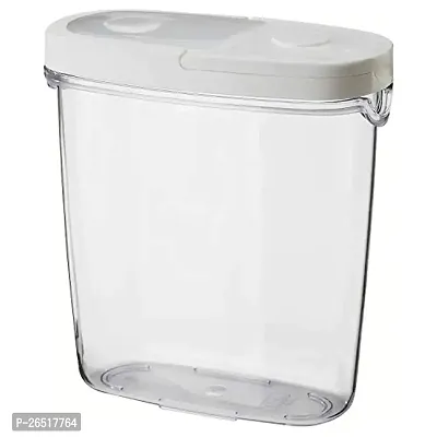 Ikea Polystyrene-acrylic plastic Food Jar- 1.3 liters, white