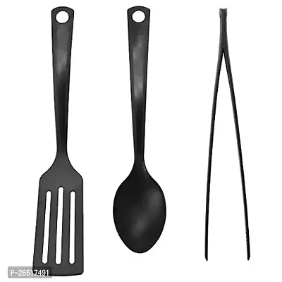 Ikea GNARP 3 Piece Kitchen Utensil Set (Turner, Spoon, Tweezers), Black by flavouredlove-thumb0