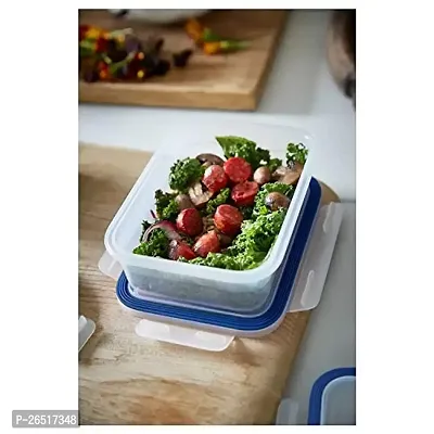 Ikea Plastic Food Container With Lid - 34 oz, Transparent-thumb3